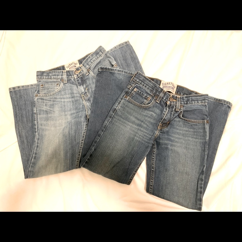 2- Big boys Signature Levi’s Strauss & co  jeans